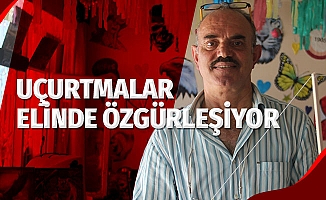 Uçurtmalar elinde özgürleşiyor
