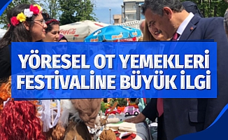 Yöresel Ot Yemekleri Festivaline yoğun ilgi