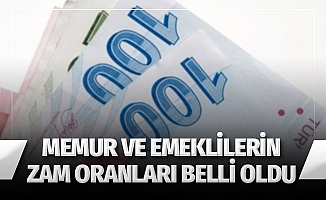 Memur ve emeklilerin zam oranları belli oldu