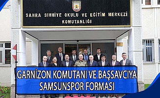 Garnizon Komutanı ve Başsavcıya Samsunspor forması