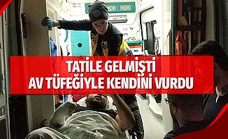 Gurbetçi genç kazara tüfekle kendini vurdu