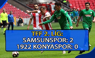 TFF 2. Lig: Samsunspor: 2 - 1922 Konyaspor: 0