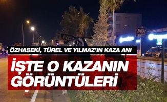 AK Partili Özhaseki, Türel ve Yılmaz’ın yaralandığı kaza kamerada
