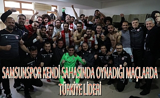 Samsunspor kendi sahasında oynadığı maçlarda Türkiye lideri