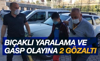 Samsun'da bıçakla yaralama ve gasp olayına 2 gözaltı