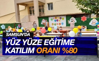 Samsun’da yüz yüze eğitime katılım oranı yüzde 80