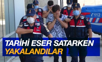 Tarihi eserleri satmaya kalkarken yakalandılar