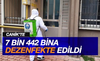 Canik’te 7 bin 442 bina dezenfekte edildi