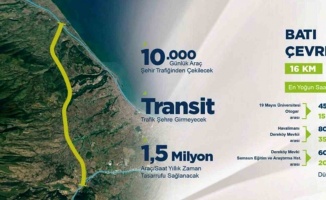 Batı ve Doğu Çevre Yolu ile Samsun’da trafik rahatlayacak