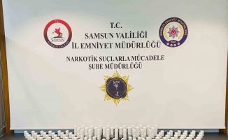 Samsun’da uyuşturucu operasyonu: 14 bin 100 sentetik ecza ele geçirildi