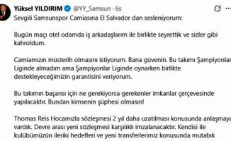 Yüksel Yıldırım: "Thomas Reis ile 2 yıllık sözleşme yenileyeceğiz"